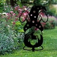 thumbnail image 4 of Fiudx Decoración de Jardín con Forma de Conejito de Pascua, Adhesivo Acrílico para Espejo, Diseño Tridimensional para Patio, Decoración Festiva para Exteriores, Temática Moderna de Pascua, Resistente, 4 of 5