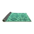 thumbnail image 2 of Ahgly Company Indoor Rectangle Abstract Turquoise Blue Modern Area Rugs, 8' x 10', 2 of 4