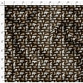 thumbnail image 4 of Soimoi Brown Poly Georgette Fabric Bear & Rabbit Animal Fabric Prints By Yard 52 Inch Wide, 4 of 6