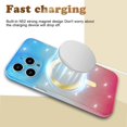 thumbnail image 3 of Magnetic for iPhone 13 Pro Max Phone Case for Women/Men, MagSafe Gradation Color Glitter Hard Case, Military Grade Drop Protection Shockproof Protective Case 6.7inch- Blue Gradation Pink, 3 of 12