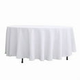 thumbnail image 3 of BalsaCircle 6 Pieces 108" White Round Polyester Tablecloths Fabric Table Cover Linens, 3 of 8
