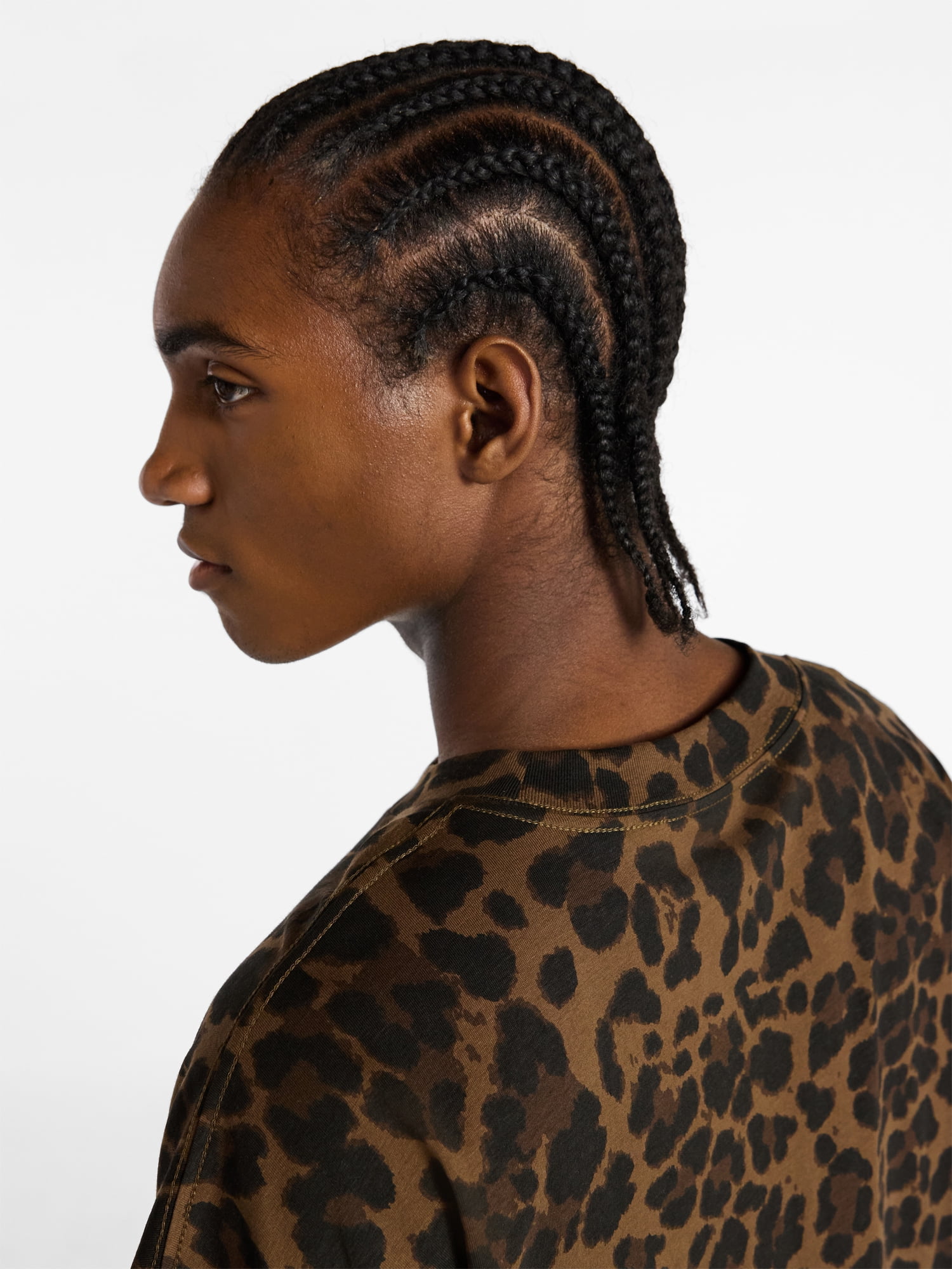 No Boundaries Men's Oversized Boxy Tee with Short Sleeves, XS-4XLT