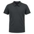 thumbnail image 6 of AZoiNM Men's Relaxed Fit Short Sleeve Polo Shirt, Casual Solid Performance Golf Polo with Seam Details, 6 of 12