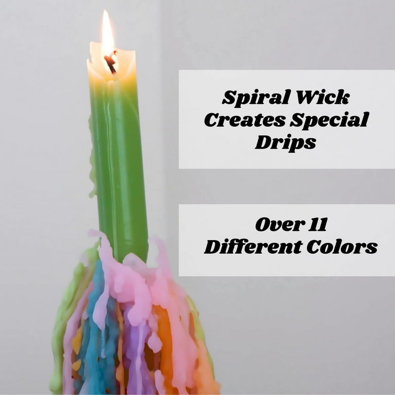 Candlestock Hippie Drippy Drip Candles - 6 Pack - Walmart.com