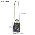 thumbnail image 2 of FORMRS Crossbody Bag for Women Quilted Travel Shoulder Cell Phone Purse with Chain Strap Handbag, Blue Art Pattern, 2 of 7