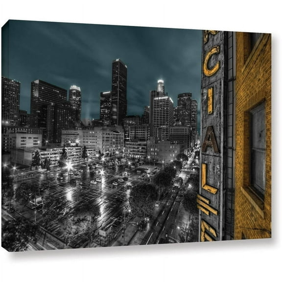 ArtWall Revolver Ocelot "L.A." Gallery-Wrapped Canvas