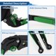 thumbnail image 4 of Palancas de freno y embrague cortas y largas para Kawasaki Z1000SX 2017-2020, palanca de manillar de motocicleta ajustable, aleación de aluminio, cabeza negra, mango verde, 4 of 6