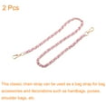 thumbnail image 3 of Uxcell Purse Chain Strap, 24" Purse Strap Shoulder Bag Replacement Strap, 2Pack Pink&Gold, 3 of 6