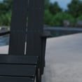 thumbnail image 4 of Merrick Lane Polystyrene, Stainless Steel Adirondack Chairs Set of 2, Black, 4 of 15