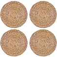 thumbnail image 5 of Juego De 4 Manteles Individuales Redondos Tejidos De Jacinto De Agua, 30Cm Ormromra LL-1537, 5 of 5