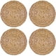 thumbnail image 2 of Juego de 4 manteles individuales redondos de jacinto de agua trenzados, 30 cm Xemadio LL-1537, 2 of 5
