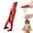 Red, variant on Clearance Under $2, 1 Pack 3-in-1 Kitchen Gadget, Hot Plate Gripper Bowl Clip, Anti-Scald Plate Retriever Tongs with Jar Opener, Heat-Resistant Plastic for Kitchen Safety, One Size(Hot Pink)