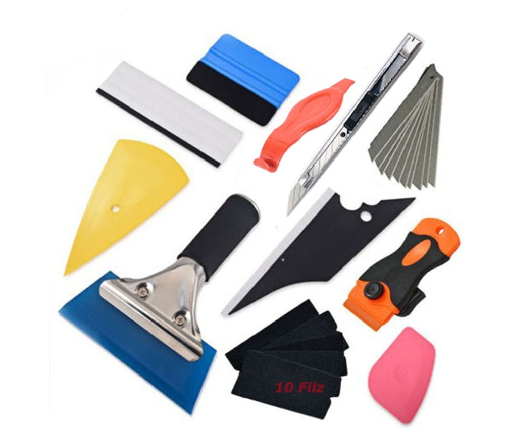 Window Vinyl Kit Vinyl Wrap Kit 3-Pack Vinyl Wrap Squeegee Set - Different Hardness ...