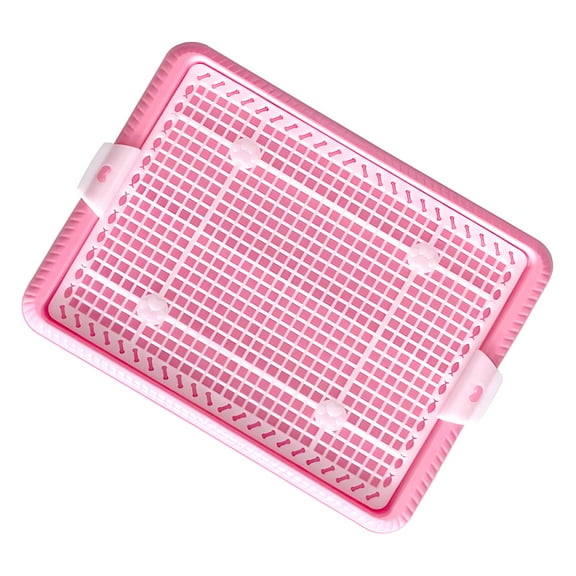 ACDANC Potty Trainer Indoor Outdoor Anti Slip Puppy Pee Pad Holder for Small Dogs Pink