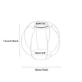 thumbnail image 2 of KAYYELAMP 1 Pcs White Hollow Cage Metal Lampshade Modern Design For DIY Wall Sconce Hanging Lamp Pendant Light Fixture(Light fixture not included), 2 of 7