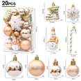 thumbnail image 3 of Christmas Tree Balls Red Candy Cane Hanging Ornament Big Pendants Set Christmas Decorations For Home 2024 Natal Navidad New Year, 3 of 5