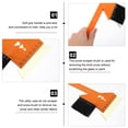 thumbnail image 3 of FONDOTIN 2Pcs Snow Cleaning Brush Orange ABS Plastic Practical Design, 3 of 4