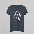 thumbnail image 4 of Effete Feline Claw Marks Scratch Women Tri-blend Tee, 4 of 5