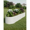 thumbnail image 1 of EDTara Oval Raised Garden Bed - Galvanized Steel Planter with Open-Bottom for Vegetables and Trees, 1 of 8