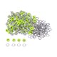 thumbnail image 1 of Kit de 100 Ojales de Metal Unique Bargains Ojal Herramienta para Zapatos Ropa Cinturón Bolsa Proyecto de bricolaje Neón Verde, 1 of 7