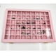thumbnail image 5 of Organizador de exhibición de joyas Lints de gran capacidad, caja de almacenamiento de joyas de 54 rejillas, bandeja, pendientes, collar, soporte Almacenamiento y organización del hogar Gris Wosthever HA070409-01, 5 of 6
