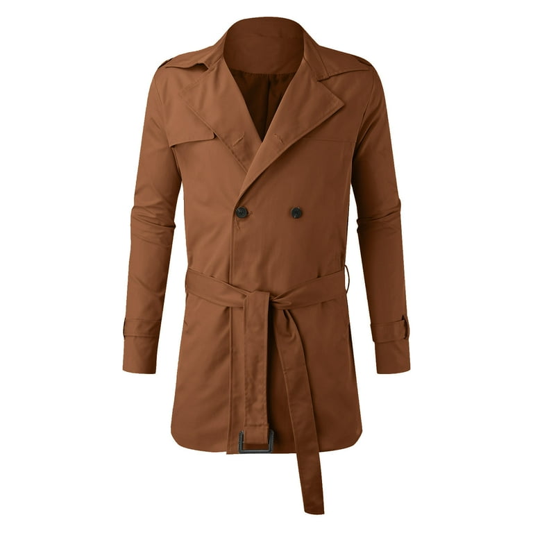 Men's Slim Solid Color Lapel Windbreaker Jacket Men's Slim Solid Color Lapel Windbreaker Jacket