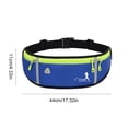 thumbnail image 2 of Riñonera Running Reflectante Teléfono Móvil 3 Bolsillos Fanny Pack Azul Oscuro Azul, 2 of 3