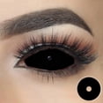 thumbnail image 1 of Bio-essence-lentes de contacto para Cosplay, lentes de ojo grande para Halloween, Blanco ciego, completo, negro, 22MM, 1 par, 1 of 4