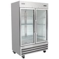 thumbnail image 1 of MoTak MSD-2DR-BAL-54-G 54" Two Section Reach In Refrigerator - (2) Left/Right Hinge Glass Doors, 115v, 1 of 1