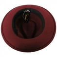 thumbnail image 4 of Pachuco Crushable Wool Felt Fedora Hat - S - Wine, 4 of 5