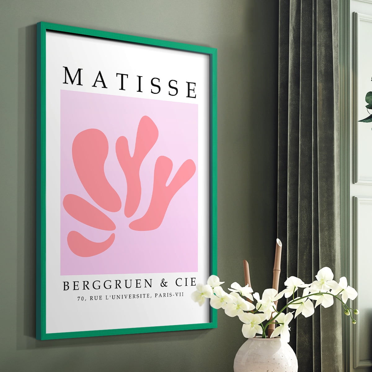 Matisse CCCL in Green Solid Wood 8 x 10 Framed Print