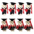 thumbnail image 1 of BRIGHTFUFU 8pcs muñeca de graduación pequeña para decoración de ramas mini peluche graduación de oso decoración de muñecas, 1 of 7