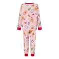 thumbnail image 3 of EYIIYE Family Matching Christmas Pajama Set, Christmas Tree Print Long Sleeve Tops Elastic Waist Pants for Fall Winter, 3 of 8