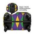 thumbnail image 4 of Balery Luggage Cover Mardi Gras Print Suitcase Covers for Luggage Elastic Washable Suitcase Protector Fits 18-32 Inch Luggage-Small, 4 of 9