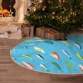 thumbnail image 5 of Haiem Different Color Fishing Bait Pattern Christmas Tree Skirt Merry Christmas Party Christmas Tree Decoration,New Year Decorations-30", 5 of 6