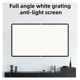 Projection Screen White Grid AntiLight 160 ° Viewing Angle 130 120 100 Inch Projector Screen