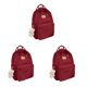 thumbnail image 3 of Qarigey escolar multifuncional con múltiples compartimentos que organizan elementos esenciales Bolso de hombro rojo vino 32 * 12 * 42 cm Type1 NO1, 3 of 6