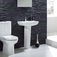 thumbnail image 3 of Juego de Cepillo y Soporte para Inodoro, Juego de Cepillo para tazón de Limpieza de ba?o de Acero Inoxidable para Limpiar y Fregar Pisos de ba?o(Black) ba?o Cepillos Higoodz Accesorios de baño, 3 of 4