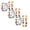 3 Pack, variant on zhonghuaying Watercolor Wild Creature Printed Sticker Roll Cut Peel Off Self Stick Label Continuous Dispensing Graphic Reel