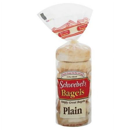 Schwebels Plain Bagels, 6 ct, 15 oz