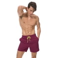 thumbnail image 2 of Bañador de secado rápido para hombre con bolsillos Pantalones cortos de tabla repelentes al agua Abanopi Vino rojo/L, 2 of 7