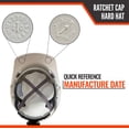 thumbnail image 4 of Hard Hat Malta Dynamics, construcción tipo gorra, color blanco, paquete de 1, 4 of 8