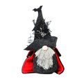 thumbnail image 1 of Maojin Muñeca de mago de Halloween, sombrero alto, bruja, Rudolph, decoración de anciano sin rostro, 1 of 2