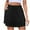 Black, variant on Plebaso Summer Womens Shorts Elastic High Waist Casual Shorts with Pockets Lightweight Plain Beach Shorts