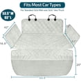 thumbnail image 4 of SUV Cargo Liner for Dogs - Waterproof Pet Cargo Liner with Side Flaps, Comfort Dog Cargo Cover with Bumper Flap, Scratchproof Non-Slip Large for Full-Size SUVs Vans, 55 x 93 Inch, Paw, 4 of 8