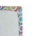 thumbnail image 2 of Ambesonne Digital Fitted Sheet, Rounds on Fractal Backdrop, Queen Size, Multicolor, 2 of 2