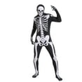 thumbnail image 2 of Joyfy Skeleton Costume for Adults, Skeleton Bone Bodysuit Halloween Costumes for Men with Skeleton Hood Mask, Halloween Party Fancy Dress-up, 2 of 8