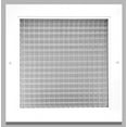 thumbnail image 1 of Hvac Premium Rejilla de aire de retorno de caja de huevos con núcleo de cubo de 10.0 x 10.0 in, aluminio a prueba de óxido, cubierta para conducto de ventilación Hvac, color blanco [Dimensiones exteri, 1 of 1