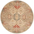 thumbnail image 1 of Safavieh Antiquity Tapis Rond 6 Pieds en Laine Tufté Main Beige, 1 of 4