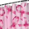 thumbnail image 3 of Pink Breast Cancer Shower Curtain 72"x84" ,Bathroom Decorative Shower Curtains Set with 12 Hooks,Modern Waterproof Washable Shower Curtain, 3 of 6